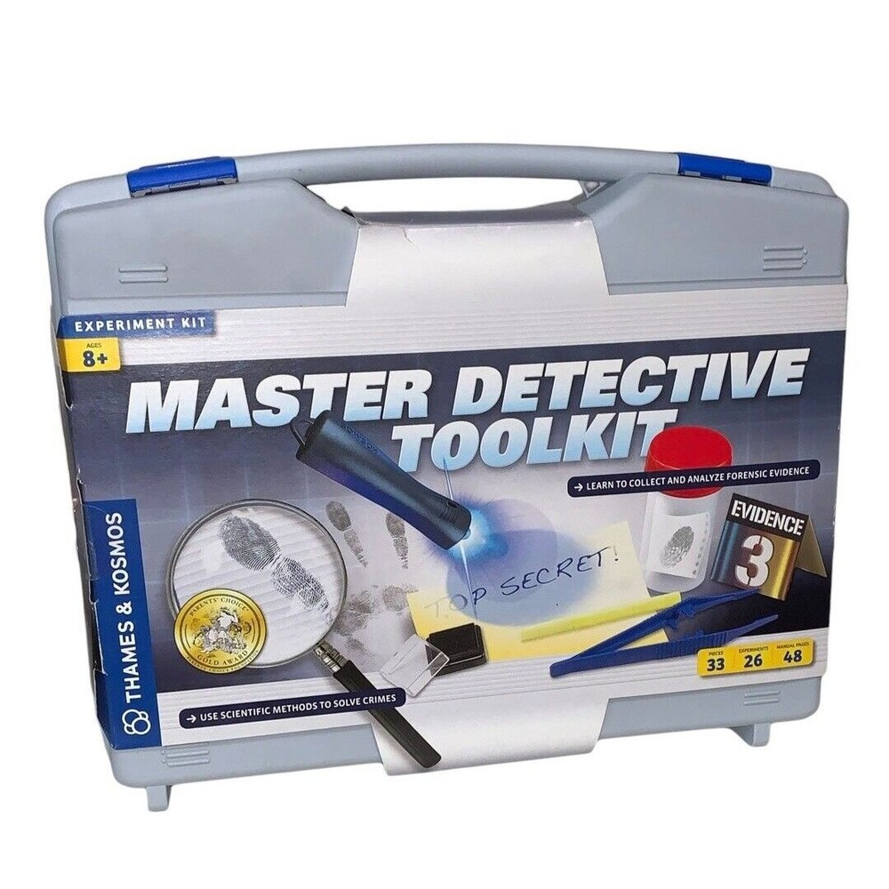 Master Detective Toolkit Forensic Science Experiment Kit by Thames & Kosmos- NEW